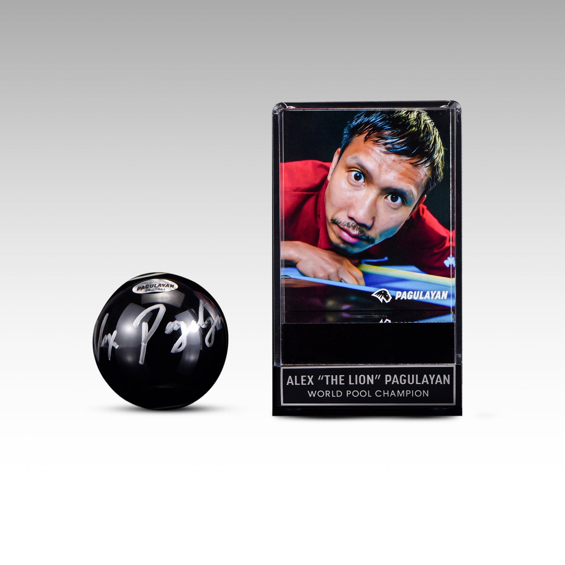 SIGNED 8 BALL DISPLAY - Pagulayan