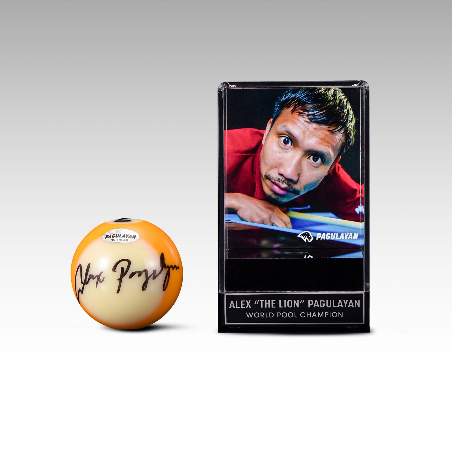 SIGNED 9 BALL DISPLAY - Pagulayan