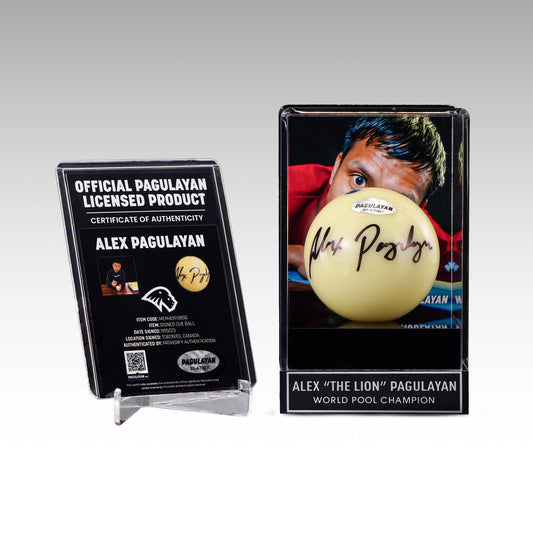 SIGNED CUE BALL DISPLAY - Pagulayan