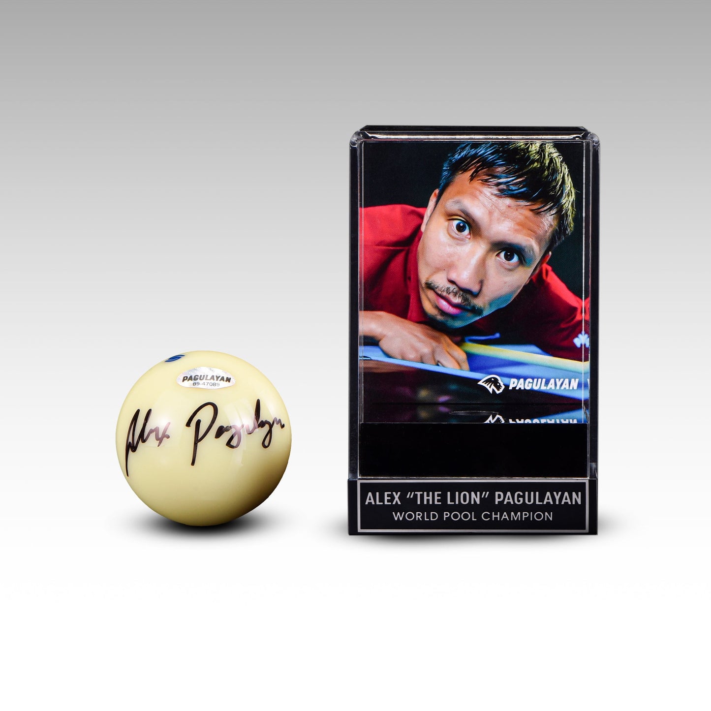 SIGNED CUE BALL DISPLAY - Pagulayan